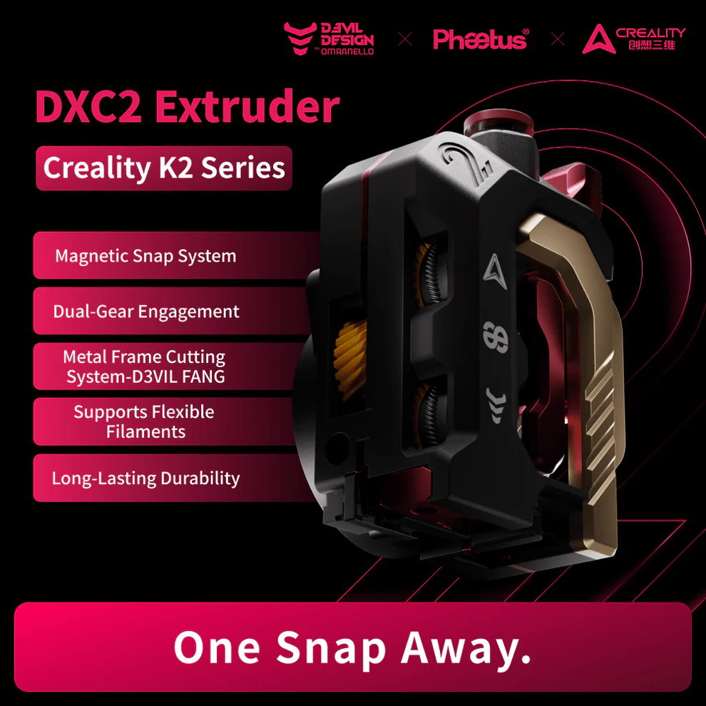 Phaetus DXC2 Extruder For Creality K2 Series